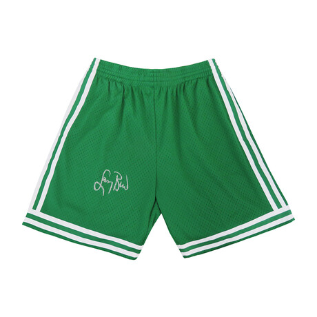 Larry Bird // BOS Celtics // Signed 1985-86 Style Mitchell & Ness Shorts