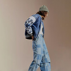 Free People // Women's // Team Spirit Jacket // Stone Blue (S)