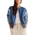 Free People // Women's // Team Spirit Jacket // Stone Blue (S)