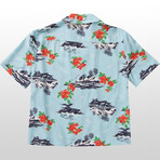 Brixton // Women's // Bunker Paradise Shirt // Canal Blue (XS)