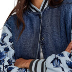 Free People // Women's // Team Spirit Jacket // Stone Blue (S)