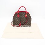 Louis Vuitton // Monogram Coated-Canvas + Leather Alma BNB Handbag // Monogram Brown + Rouge // Pre-Owned