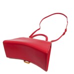 Balenciaga // Leather Hourglass Top Handle "Joan" Bag // Red // Pre-Owned