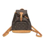 Louis Vuitton // Monogram Coated-Canvas + Leather Mini Montsouris Backpack // Monogram Brown // Pre-Owned