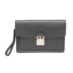 Louis Vuitton // Taiga Leather Veraiya Unisex Clutch Bag I // Ardoise // Pre-Owned