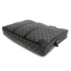 Louis Vuitton // Coated-Canvas + Leather Porte-Documents Voyage Briefcase // Damier Graphite // Pre-Owned
