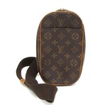 Louis Vuitton // Monogram Coated-Canvas + Leather Pochette Gange Crossbody Bag // Monogram Brown // Pre-Owned
