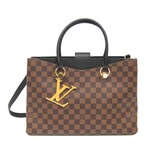 Louis Vuitton // Coated-Canvas + Leather Riverside Tote Bag // Damier Brown + Noir // Pre-Owned