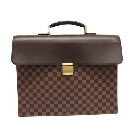 Louis Vuitton // Damier Canvas + Leather Altona Briefcase // Damier Ebene // Pre-Owned