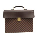 Louis Vuitton // Damier Canvas + Leather Altona Briefcase // Damier Ebene // Pre-Owned