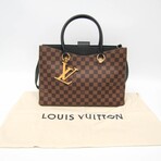 Louis Vuitton // Coated-Canvas + Leather Riverside Tote Bag // Damier Brown + Noir // Pre-Owned