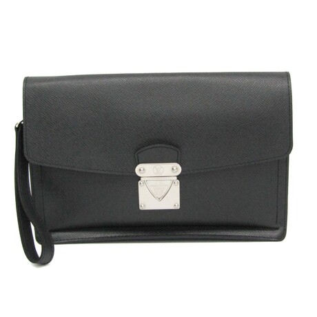Louis Vuitton // Taiga Leather Veraiya Unisex Clutch Bag II // Ardoise // Pre-Owned
