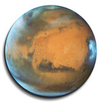 Phobos Moon Orbiting Marz by Epic Portfolio (12"H x 0.2"W x 12"D)