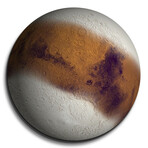 Mars Ice Age, Simulated by Epic Portfolio (12"H x 0.2"W x 12"D)