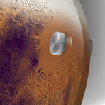 Mars Ice Age, Simulated by Epic Portfolio (12"H x 0.2"W x 12"D)