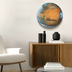 Phobos Moon Orbiting Marz by Epic Portfolio (12"H x 0.2"W x 12"D)