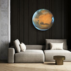 Phobos Moon Orbiting Marz by Epic Portfolio (12"H x 0.2"W x 12"D)