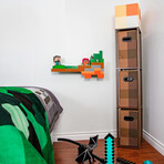 Minecraft Brownstone Torch Floor Lamp With Storage