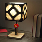 Minecraft Glowstone 14 Inch Corded Desk LED Bedside Night Light Lamp