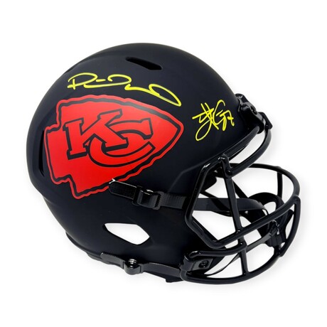 Patrick Mahomes & Travis Kelce // Kansas City Chiefs // Signed Replica Helmet