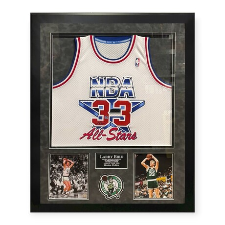 Larry Bird // Boston Celtics // Signed Jersey + Framed