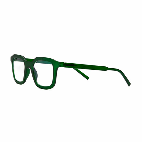 Unisex // Blue Light Reading Glasses // Matte Green (Blue Light +1.00)