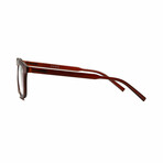Unisex // Blue Light Reading Glasses // Matte Brown (Blue Light +1.00)