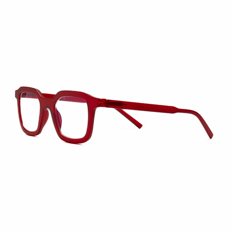 Unisex // Blue Light Reading Glasses // Matte Red (Blue Light +1.00)