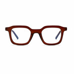 Unisex // Blue Light Reading Glasses // Matte Brown (Blue Light +1.00)