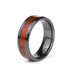 The FireBark Black Carbide Ring with CocoBolo Wood (8)
