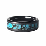 The Turquoise Shadow, Black Carbide Ring with TruStone Turquoise (9)