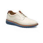 Nubuck Braydon Plain Toe Derby // White (8)