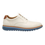 Nubuck Braydon Plain Toe Derby // White (8)