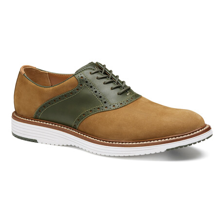 Nubuck & Leather Upton Saddle Oxford // Snuff + Olive (8)