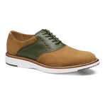 Nubuck & Leather Upton Saddle Oxford // Snuff + Olive (8)