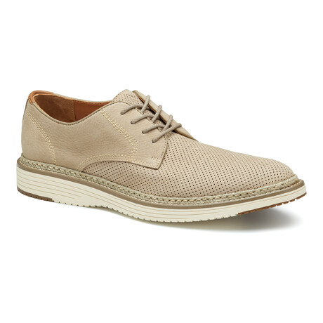 Nubuck Perfed Plain Toe Derby // Taupe (8)