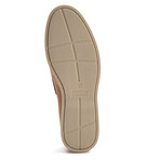 Leather Monaco 2-Eye Boat Loafers // Tan (8)