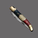 Damascus Folding Knife // 7017