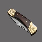 Damascus Folding Knife // 7016