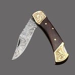 Damascus Folding Knife // 7016