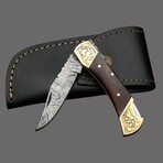 Damascus Folding Knife // 7016