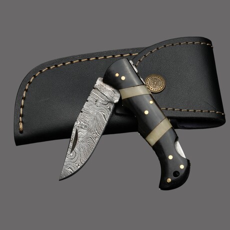 Damascus Folding Knife // 7015