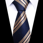 Formal Men’s Necktie // Navy Gold Regal