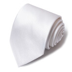Formal Men’s Necktie // Platinum Grid Classic