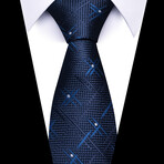 Formal Men’s Necktie // Indigo X-Point Weave