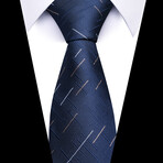 Formal Men’s Necktie // Midnight Crosshatch Copper