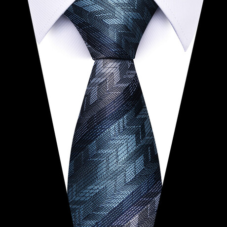 Formal Men’s Necktie // Abstract Chevron Pattern