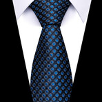 Formal Men’s Necktie // Royal Dot Matrix Blue