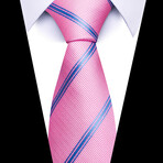 Formal Men’s Necktie // Pink Pulse Stripe