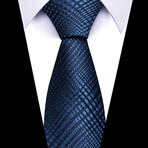 Formal Men’s Necktie // Sapphire Grid Fade